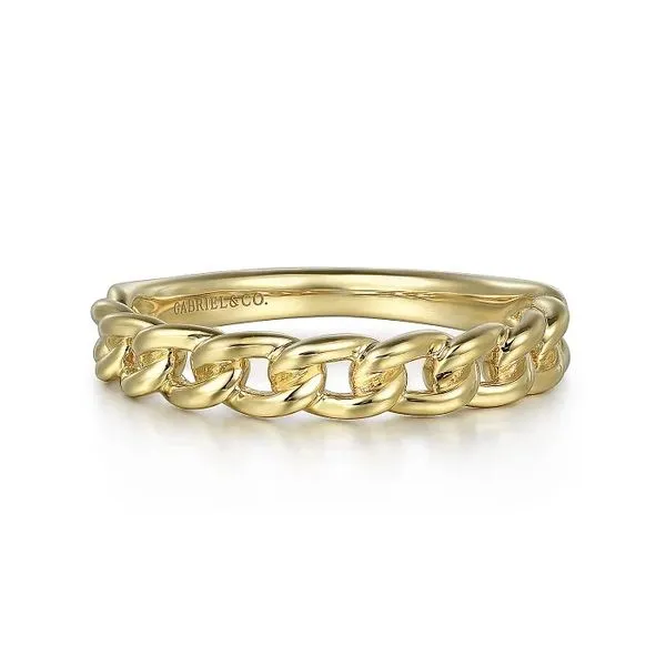 Cuban Link Stacking Ring Hingham Jewelers Hingham, MA