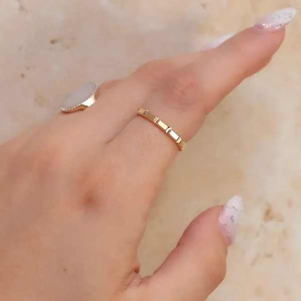 Geometric Stacking Ring Image 2 Hingham Jewelers Hingham, MA