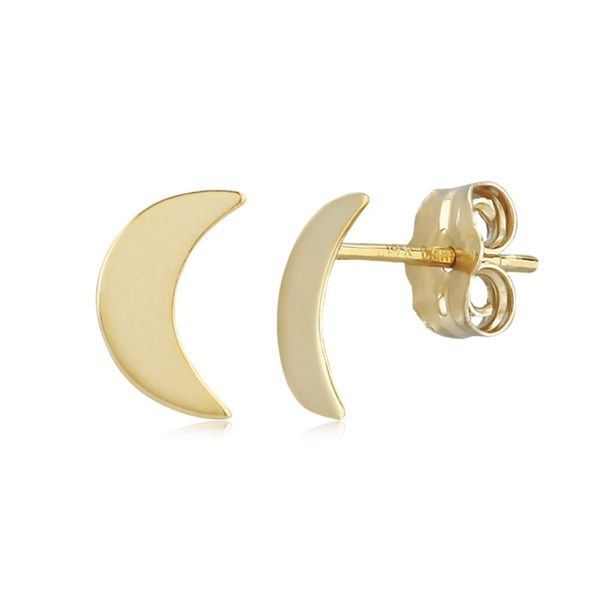 Crecent Moon Studs Hingham Jewelers Hingham, MA