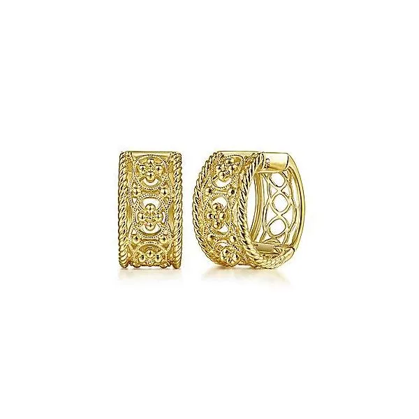 Vintage Style Huggie Hoops Hingham Jewelers Hingham, MA