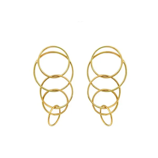 Interlocking Circle Dangle Earrings Hingham Jewelers Hingham, MA