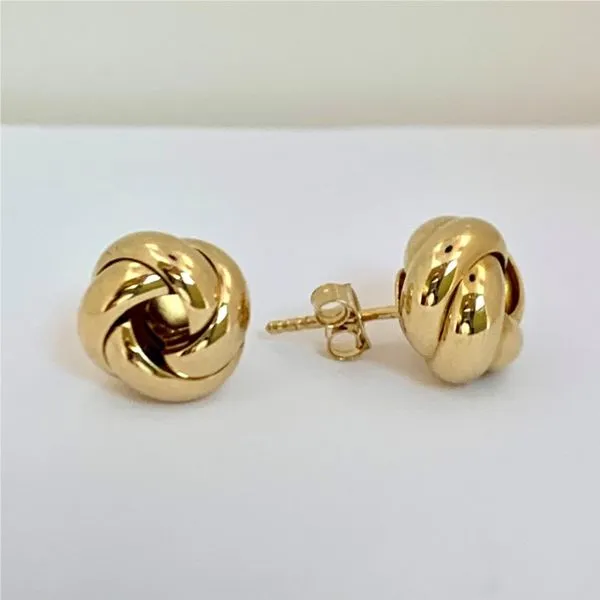 Gold Knot Earrings Hingham Jewelers Hingham, MA