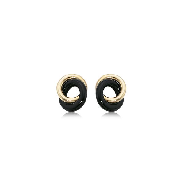 Onyx Donut Earrings Hingham Jewelers Hingham, MA