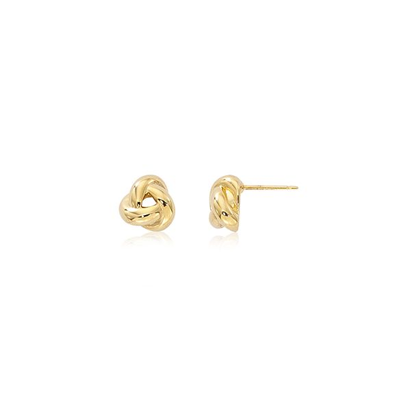 Puffed Love Knot Studs Hingham Jewelers Hingham, MA