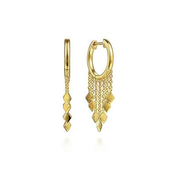 Fringed Huggie Hoop Earrings Hingham Jewelers Hingham, MA