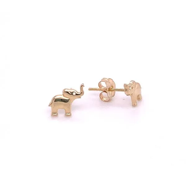 Petite Good Luck Elephant Stud Earrings Hingham Jewelers Hingham, MA