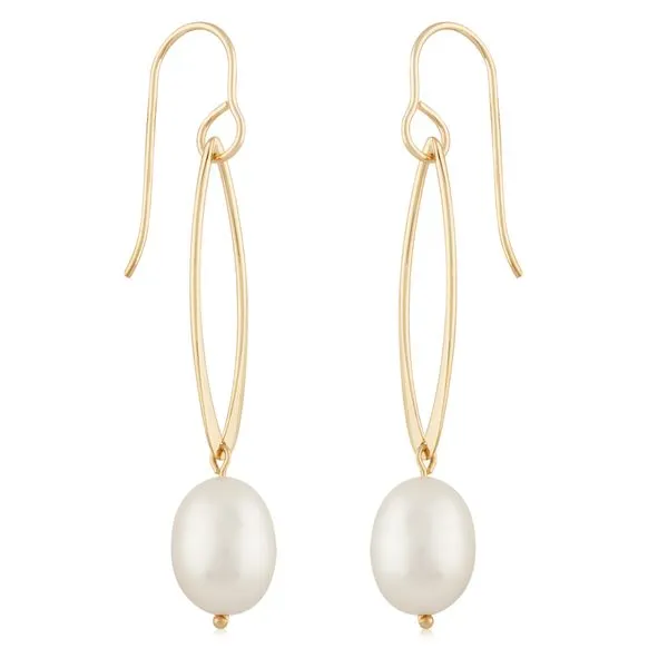 Oval Pearl Drop Dangles Hingham Jewelers Hingham, MA