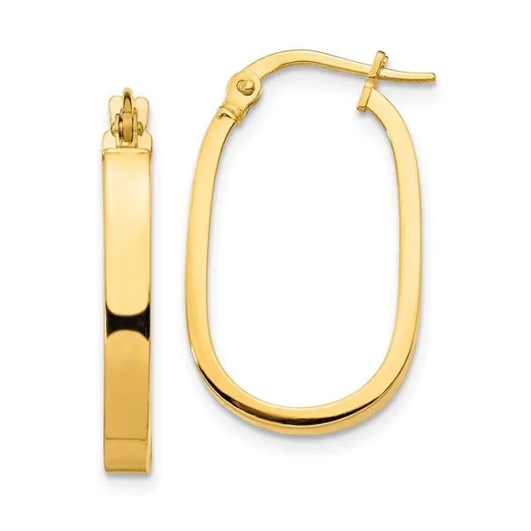 Oval Hooop Earrings Hingham Jewelers Hingham, MA