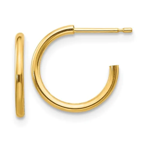 Children's Gold Hoop Earrings Hingham Jewelers Hingham, MA
