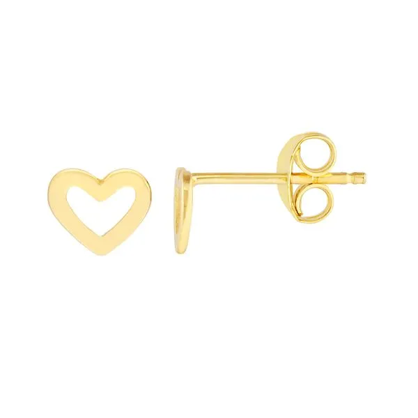 Open Heart Stud Earrings Hingham Jewelers Hingham, MA
