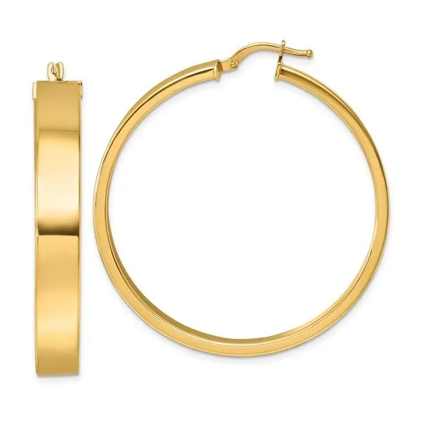Flat Hoop Earrings Hingham Jewelers Hingham, MA