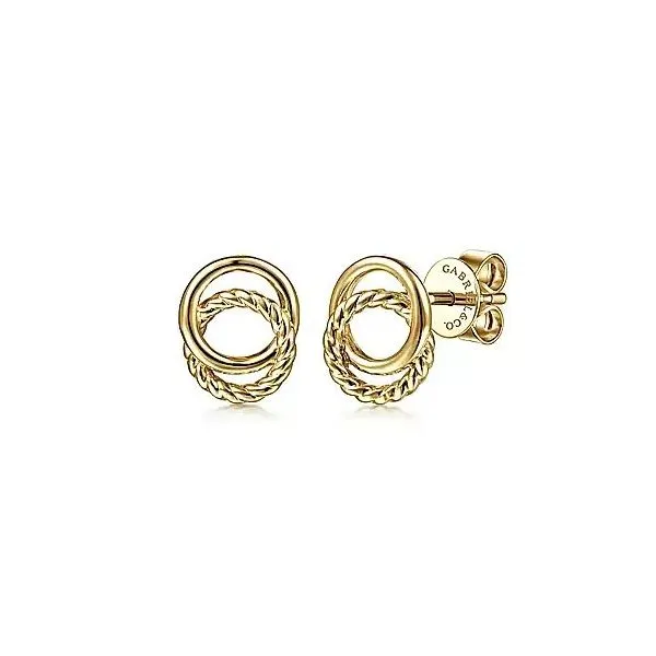 Double Circle Stud Earrings Hingham Jewelers Hingham, MA