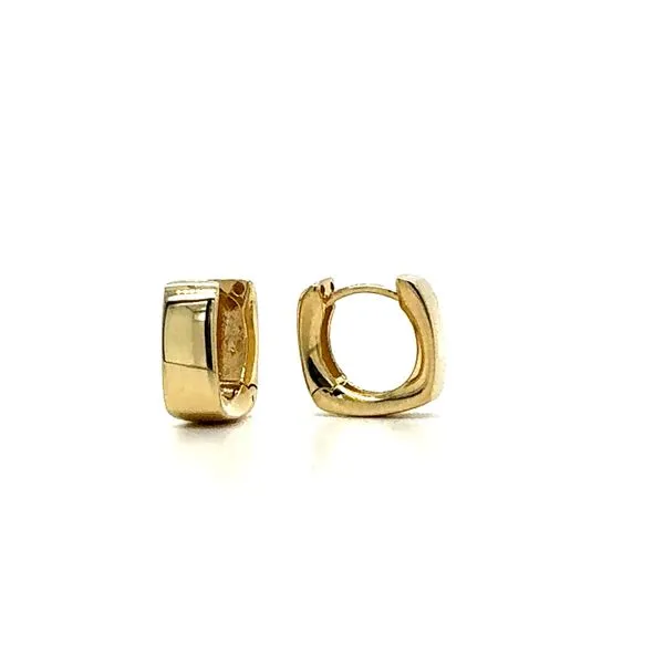 Square Huggie Hoop Earrings Hingham Jewelers Hingham, MA
