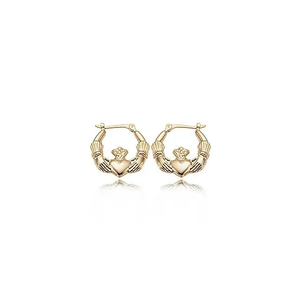 Claddagh Hoop Earrings Hingham Jewelers Hingham, MA