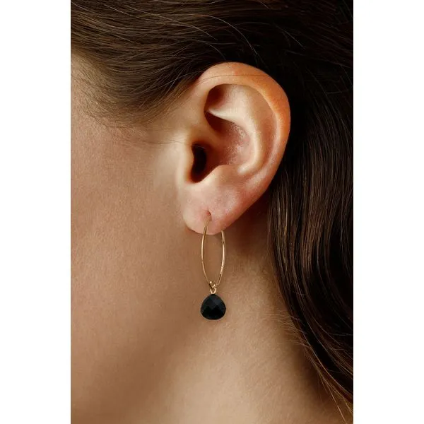 Onyx Sweep Dangle Earrings Image 2 Hingham Jewelers Hingham, MA