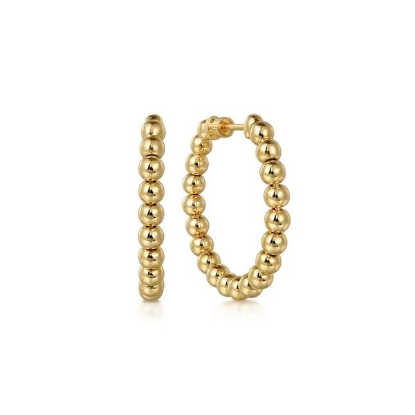 Beaded Hoop Earrings Hingham Jewelers Hingham, MA