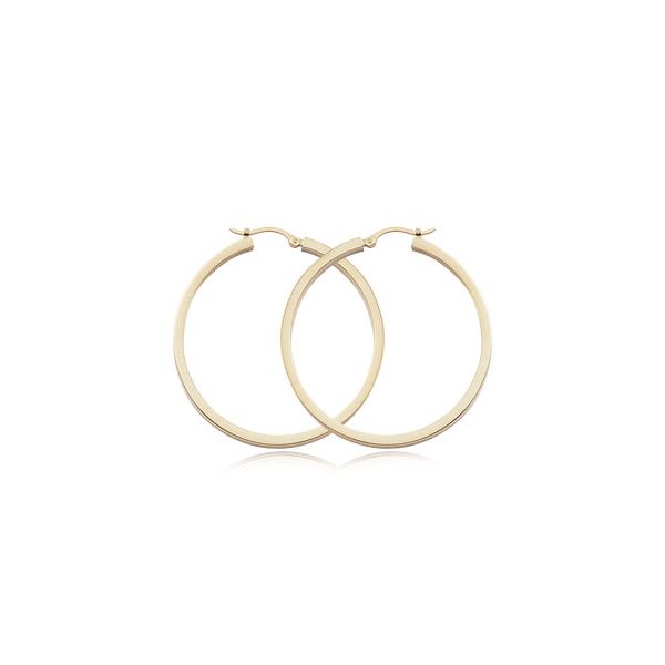 Square Tube Hoop Earrings Hingham Jewelers Hingham, MA