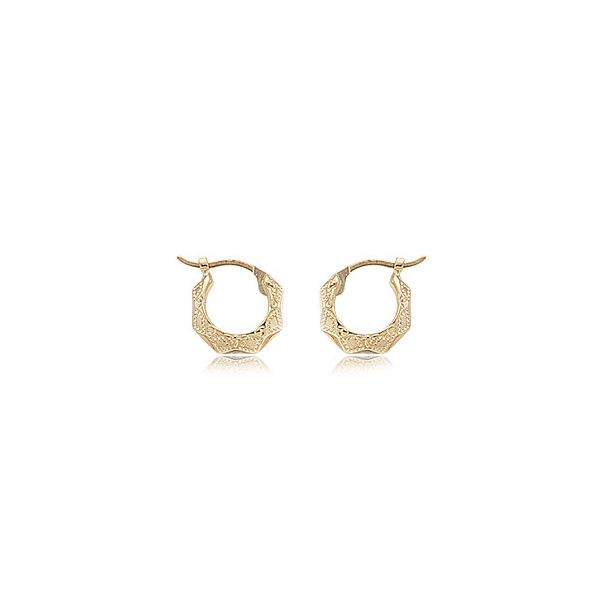 Embossed Huggie Hoop Earrings Hingham Jewelers Hingham, MA