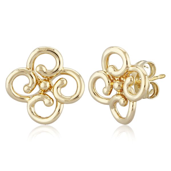 Clover Twist Stud Earrings Hingham Jewelers Hingham, MA