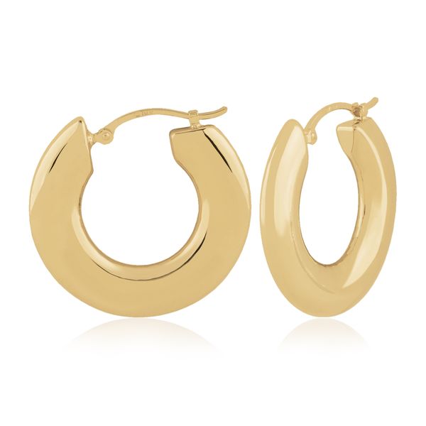 Flat Tub Hoop Earrings Hingham Jewelers Hingham, MA