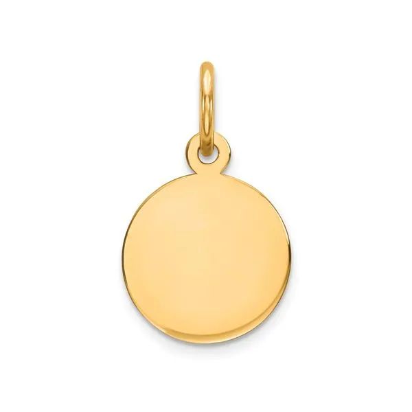 Engravable Gold Disc Hingham Jewelers Hingham, MA