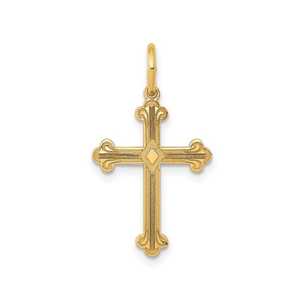Fancy Cross Charm Hingham Jewelers Hingham, MA