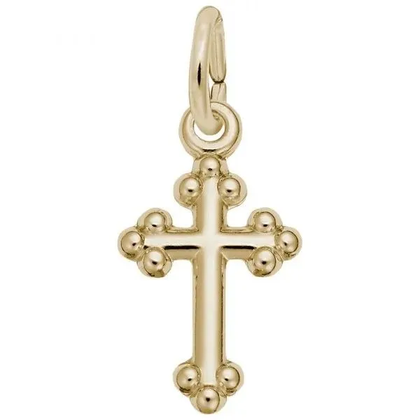 Bottony Cross Charm Hingham Jewelers Hingham, MA