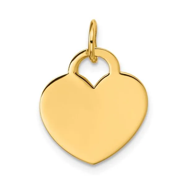 Polished Heart Charm or Pendant Hingham Jewelers Hingham, MA