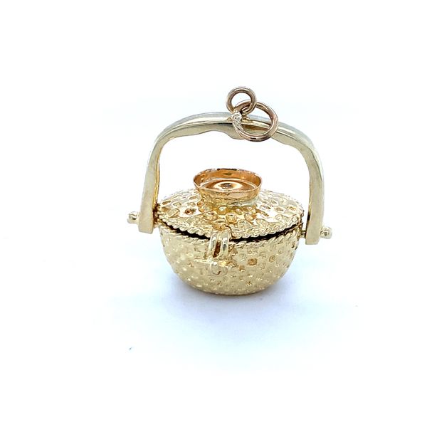 Vintage Basket Pendant or Charm Hingham Jewelers Hingham, MA
