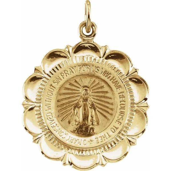 Miraculous Medal Pendant Hingham Jewelers Hingham, MA