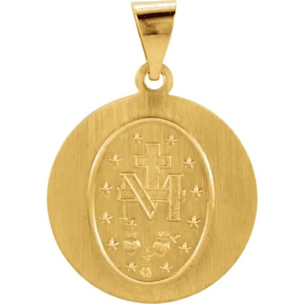 Miraculous Medal Pendant Image 2 Hingham Jewelers Hingham, MA