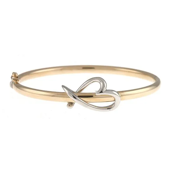 Gold Heart Bangle Bracelet Hingham Jewelers Hingham, MA