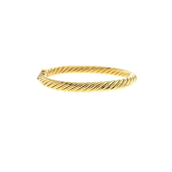 Twisted Gold Bangle Bracelet Hingham Jewelers Hingham, MA