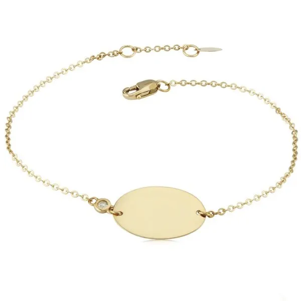 Oval Engravable ID Bracelet Hingham Jewelers Hingham, MA