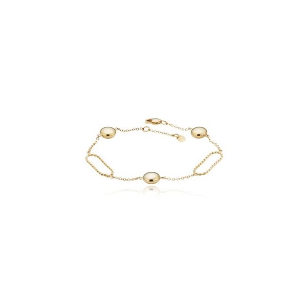 Oval Twist with Beads Bracelet Hingham Jewelers Hingham, MA