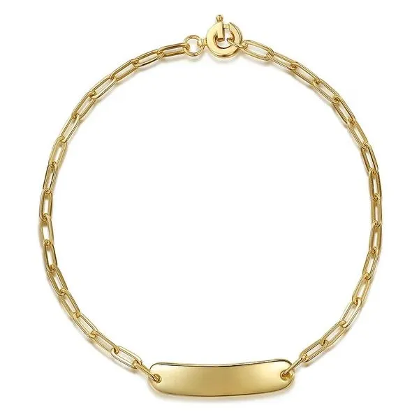 Paperclip Link ID Bracelet Hingham Jewelers Hingham, MA