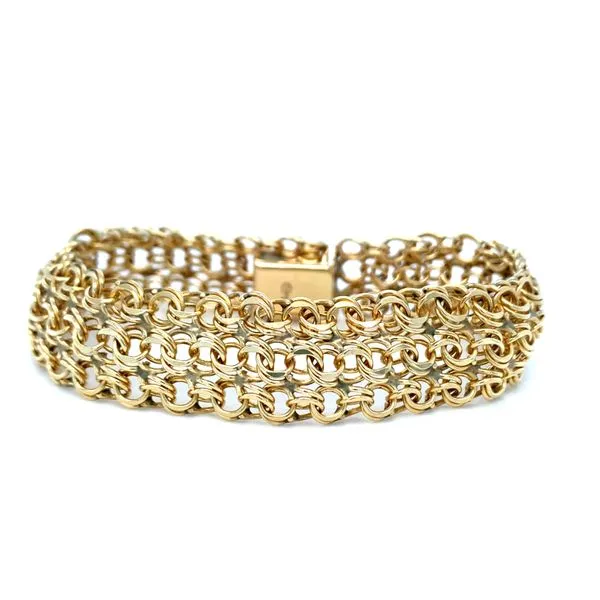 Estate Mesh Link Bracelet Image 2 Hingham Jewelers Hingham, MA
