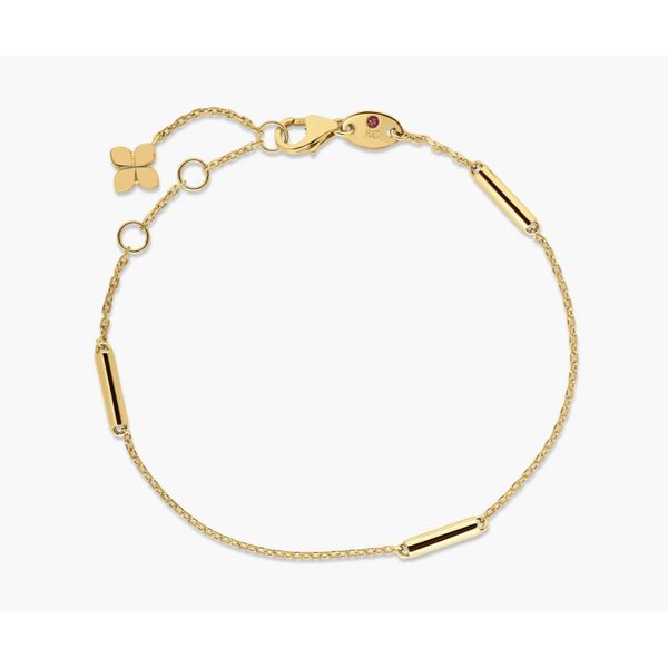 Designer Gold Bar Station Bracelet Hingham Jewelers Hingham, MA