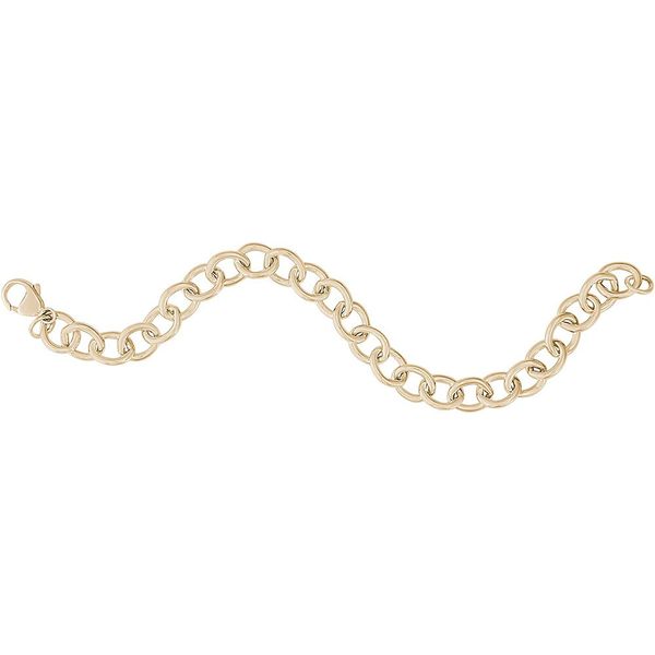 Polished Round Link Bracelet Image 2 Hingham Jewelers Hingham, MA
