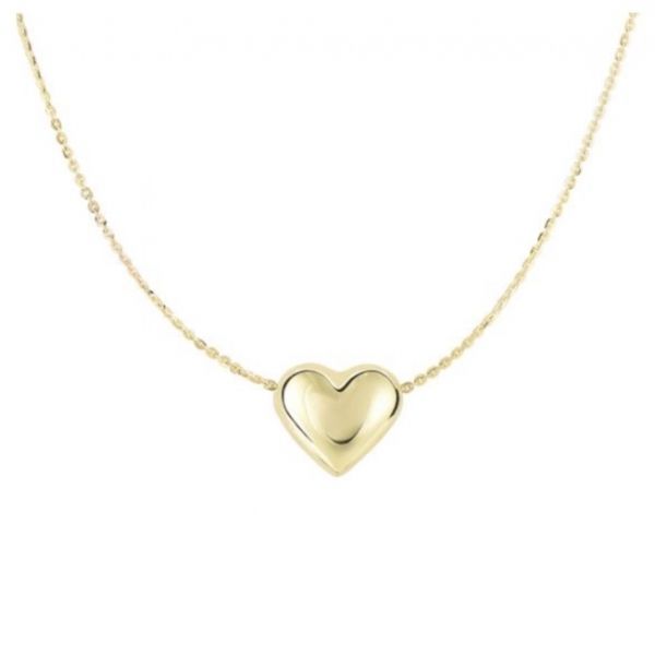 Gold Heart Necklace Hingham Jewelers Hingham, MA