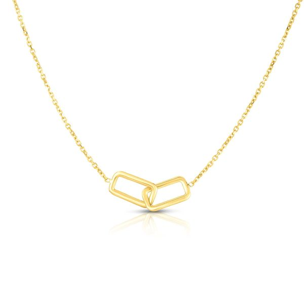 Interlocking Rectangles Necklace Hingham Jewelers Hingham, MA