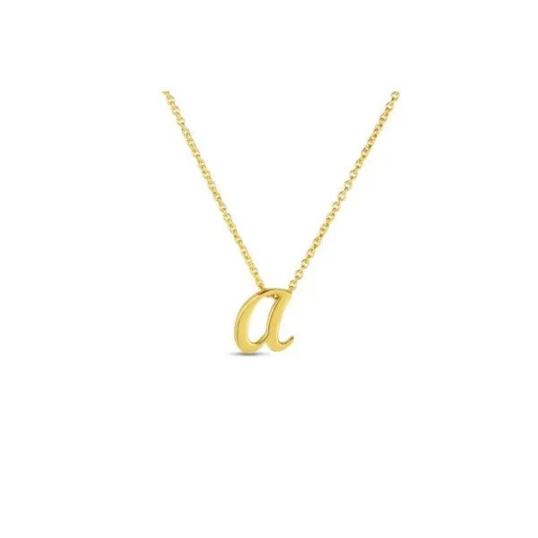 Small Script Initial Necklace Hingham Jewelers Hingham, MA