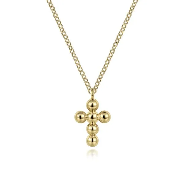 Beaded Cross Pendant Necklace Hingham Jewelers Hingham, MA