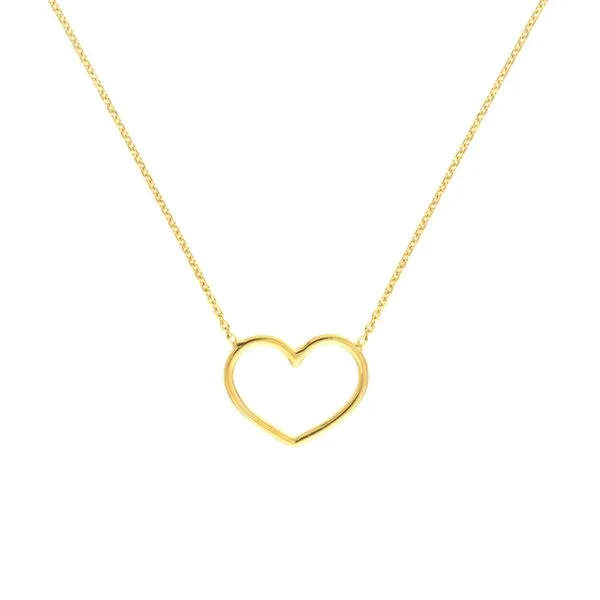 Open Wire Heart Necklace Hingham Jewelers Hingham, MA