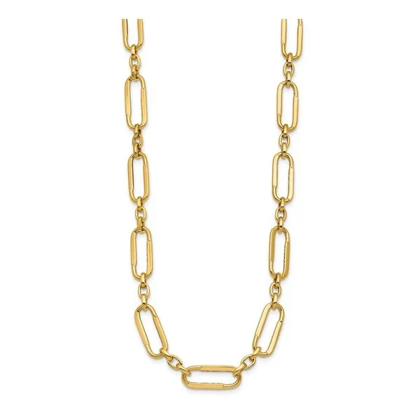 Fancu Paperclip Link Necklace Image 2 Hingham Jewelers Hingham, MA