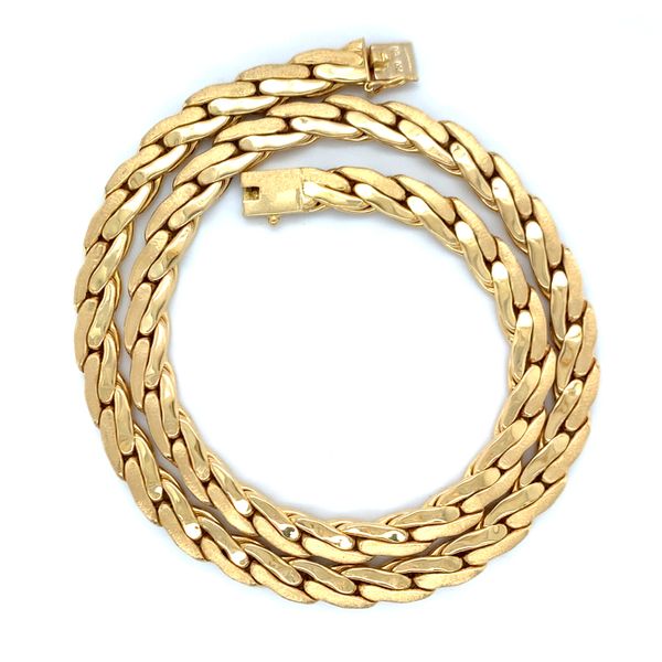 Vintage Fancy Link Necklace Image 2 Hingham Jewelers Hingham, MA