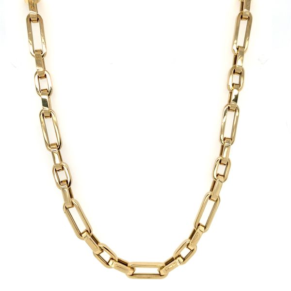 Square Tube Link Chain Necklace Hingham Jewelers Hingham, MA