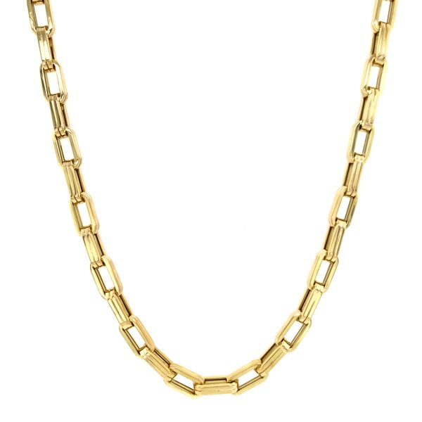 Square Link Chain Necklace Hingham Jewelers Hingham, MA