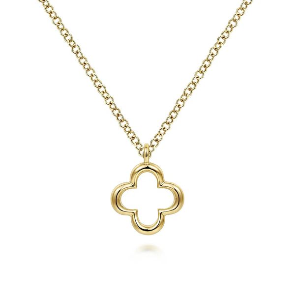 Open Clover Pendant Necklace Hingham Jewelers Hingham, MA