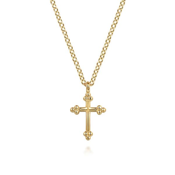 Budded Cross Pendant Necklace Hingham Jewelers Hingham, MA